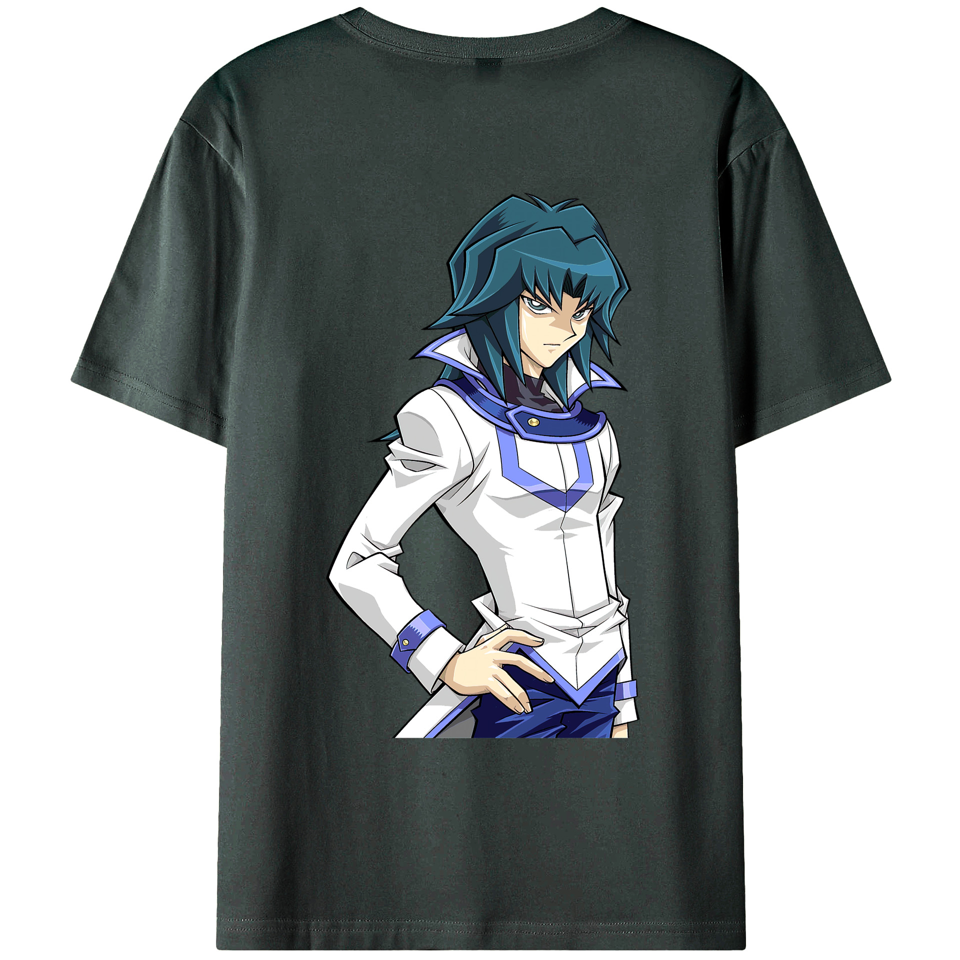 （画像用） 遊☆戯☆王 Yu-Gi-Oh! 綿100％ メンズ半袖Tシャツ（バックプリント） 通気性